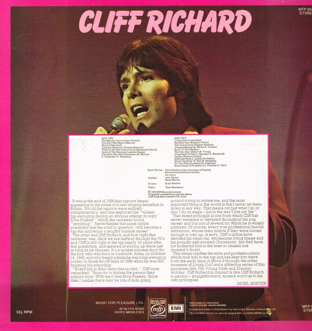 Cliff Richard - Live - Lp