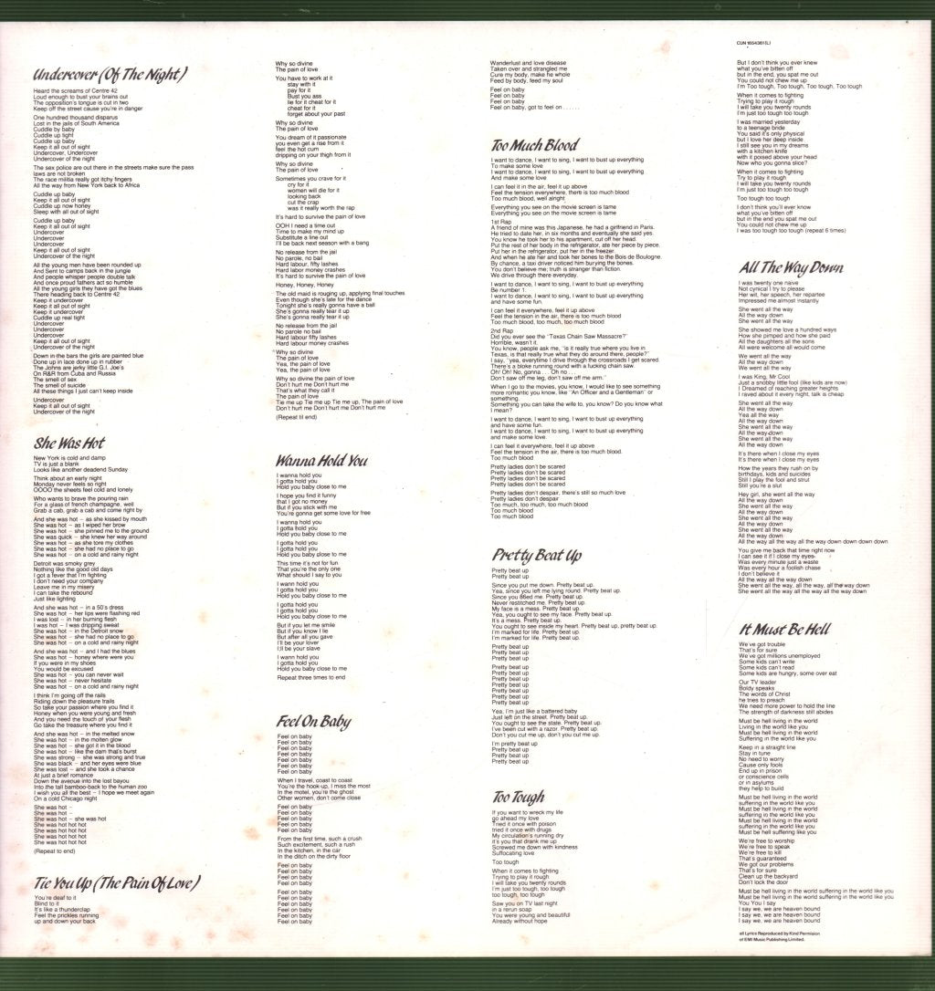 Rolling Stones - Undercover - Lp