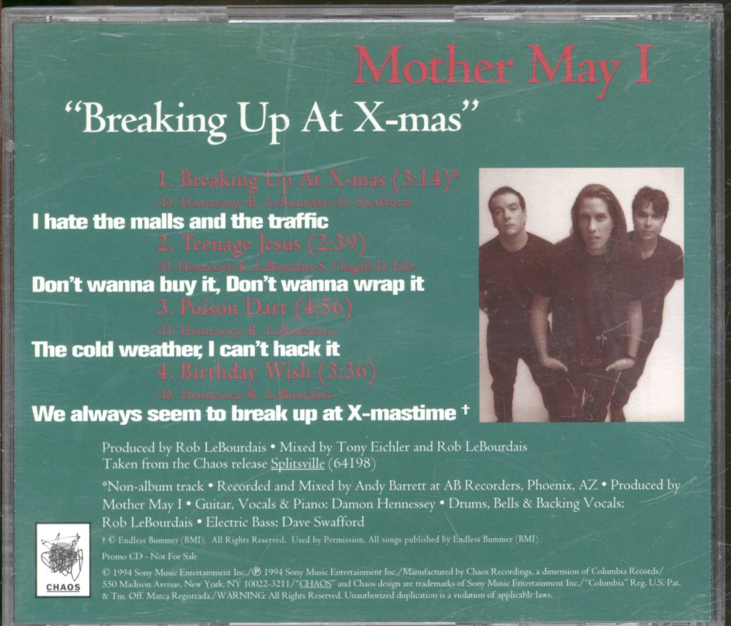 Mother May I - Breaking Up At X-mas - Cd