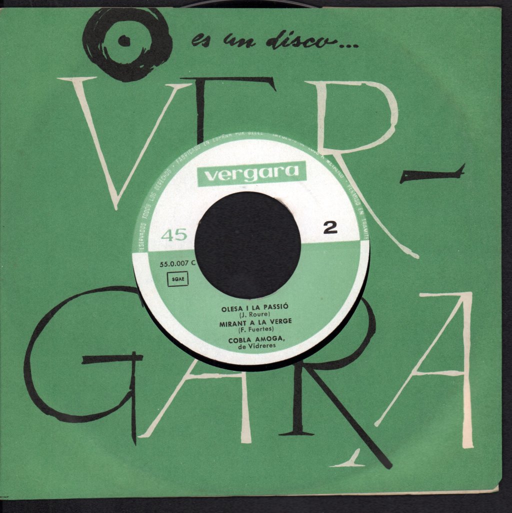Cobla Amoga - Sardanas - 7 Inch