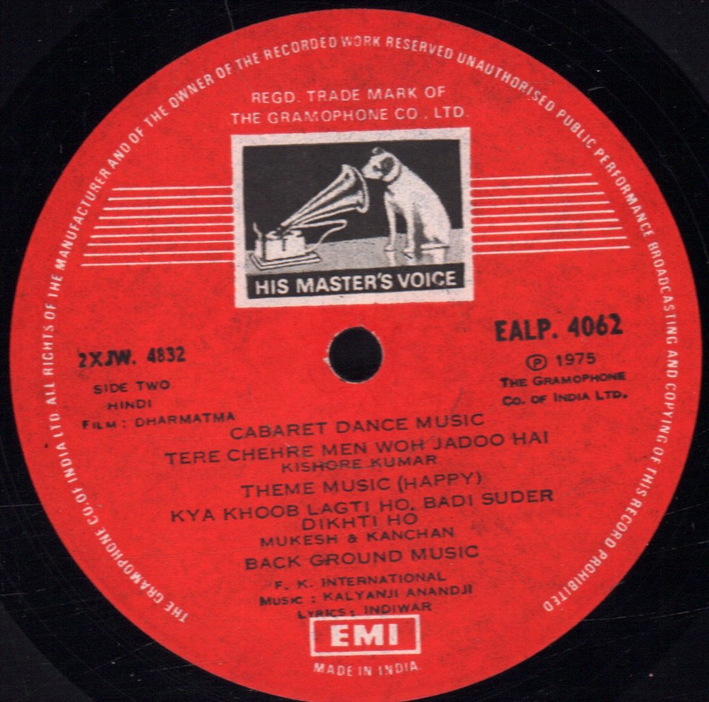 Kalyanji Anandji - Dharmatma - Lp