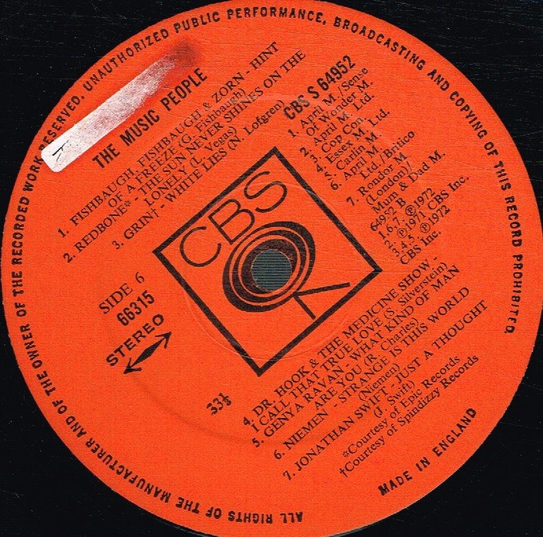 Various Artists - Music People - 40 Great Artists - Triple Lp