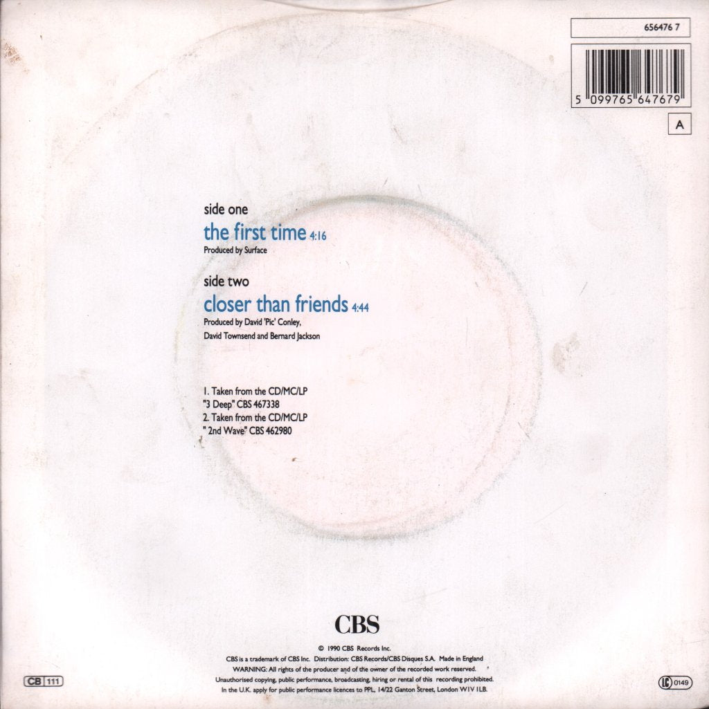 Surface (Soul Group) - First Time - 7 Inch