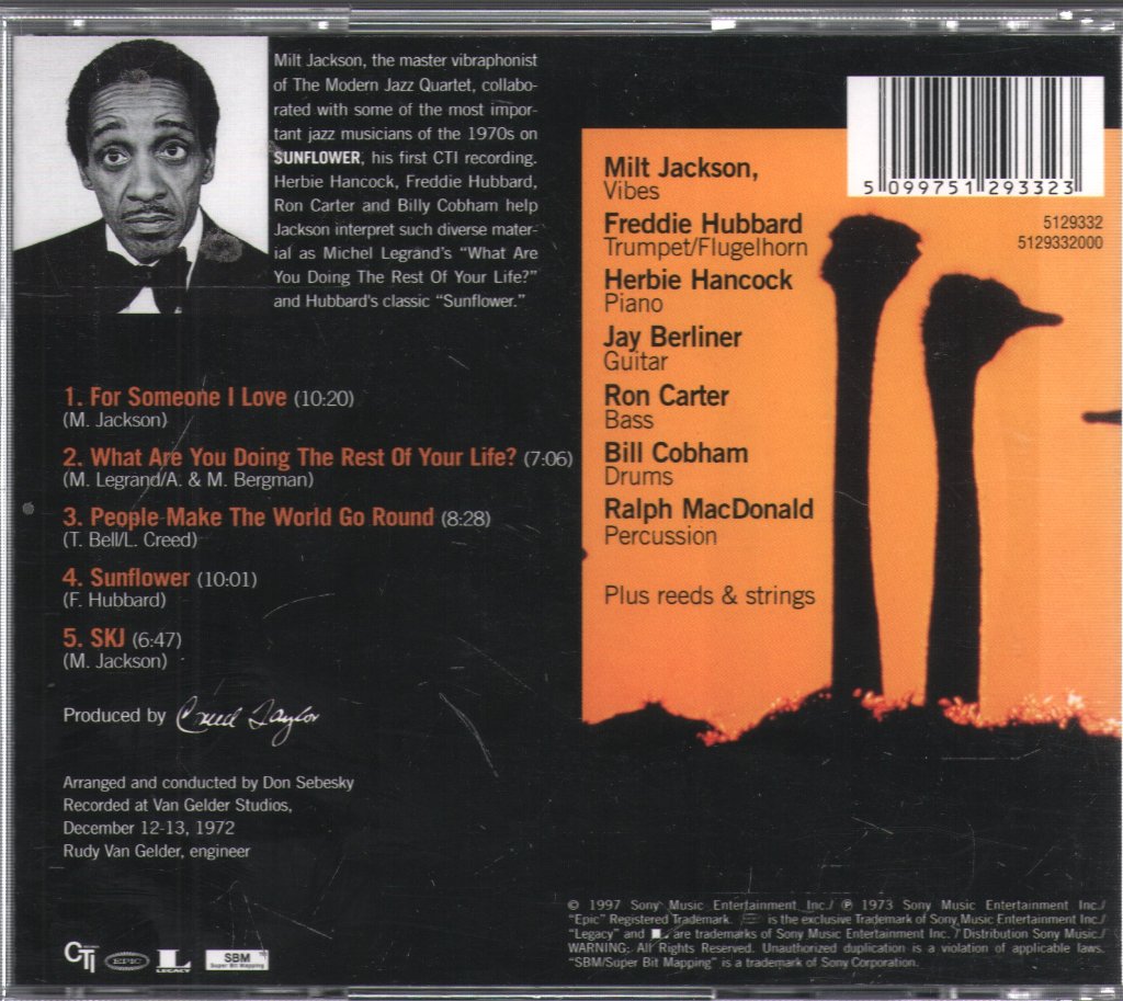 Milt Jackson - Sunflower - Cd