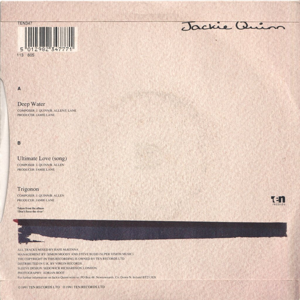 Jackie Quinn - Deep Water - 7 Inch