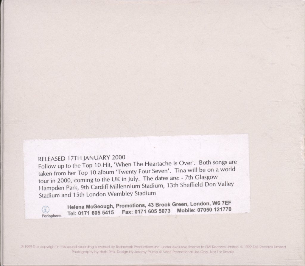 Tina Turner - Whatever You Need - Cd