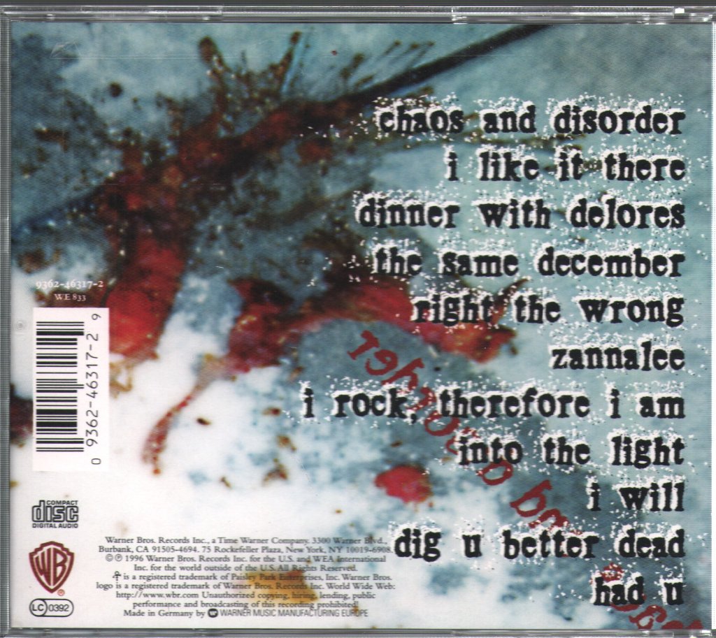 Artist (Formerly Known As Prince) - Chaos And Disorder - Cd
