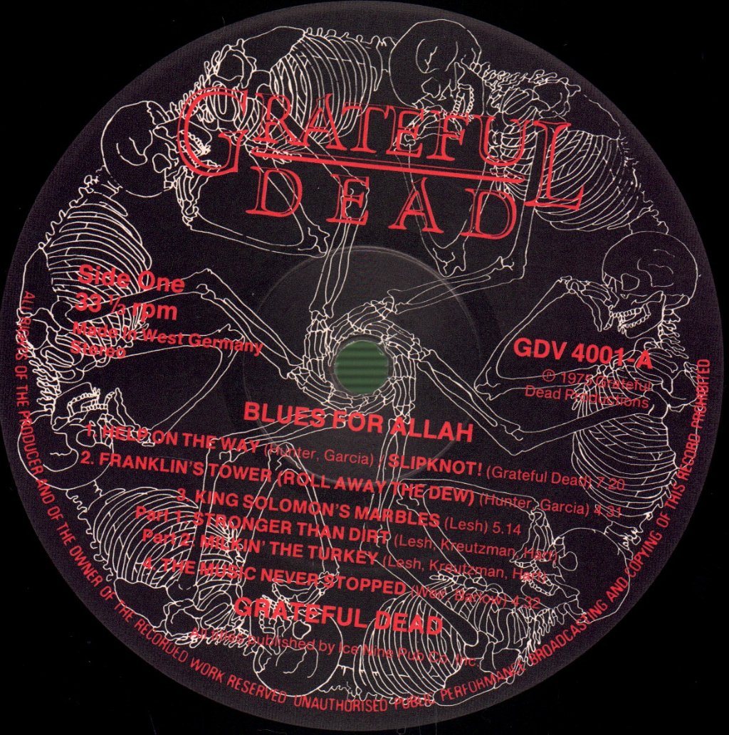 Grateful Dead - Blues For Allah - Lp