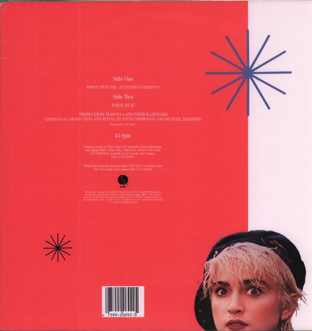 Madonna - Who's That Girl - 12 Inch
