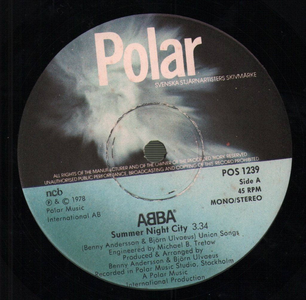 ABBA - Summer Night City - 7 Inch