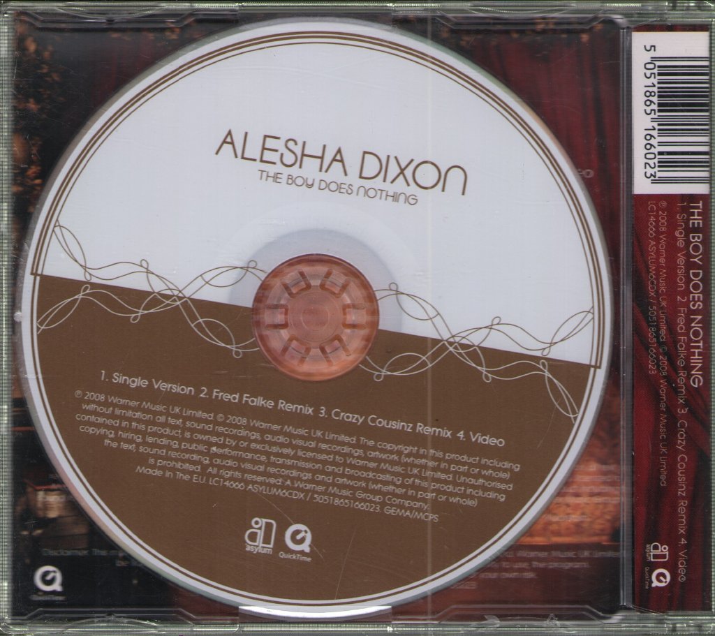 Alesha Dixon - Boy Does Nothing - Cd