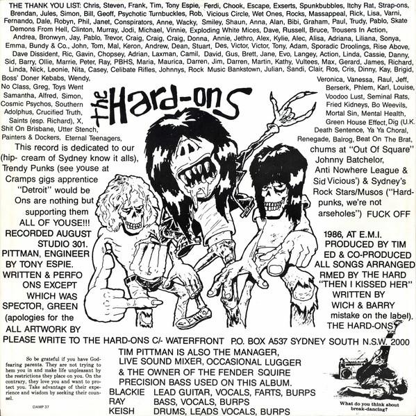 Hard-Ons - Smell My Finger - 12 Inch