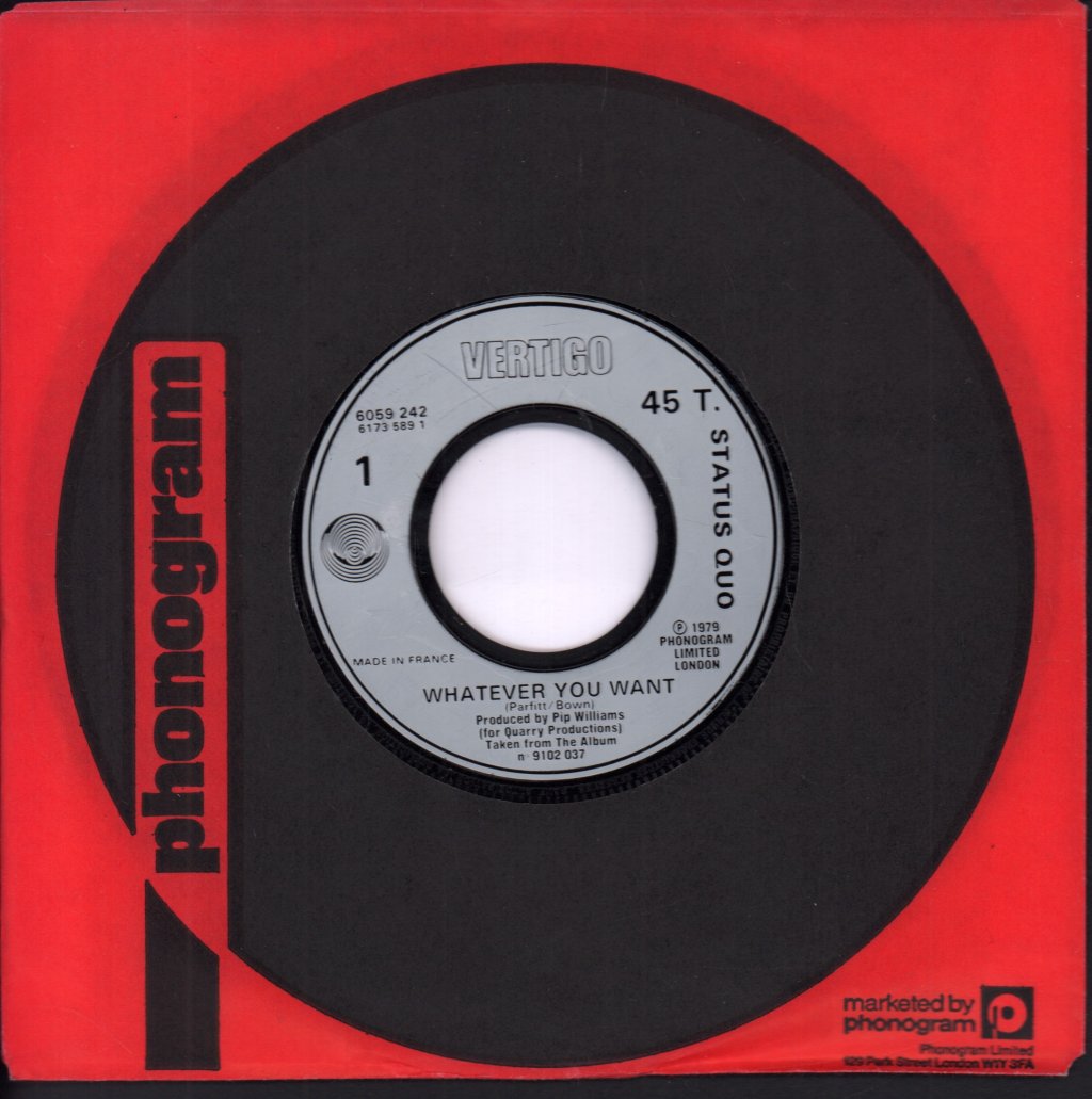 Status Quo - Whatever You Want - 7 Inch