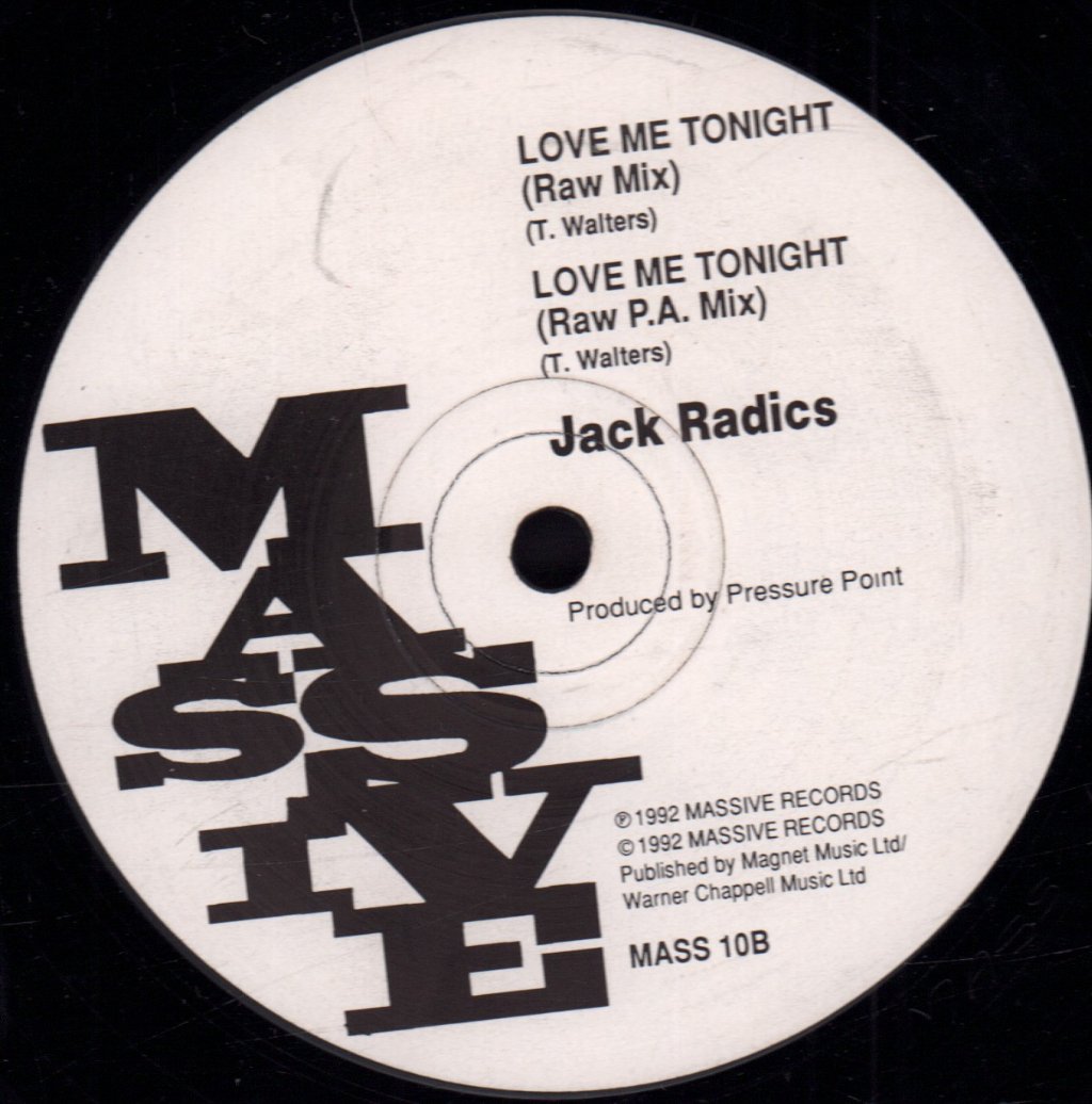 Jack Radics - Love Me Tonight - 12 Inch