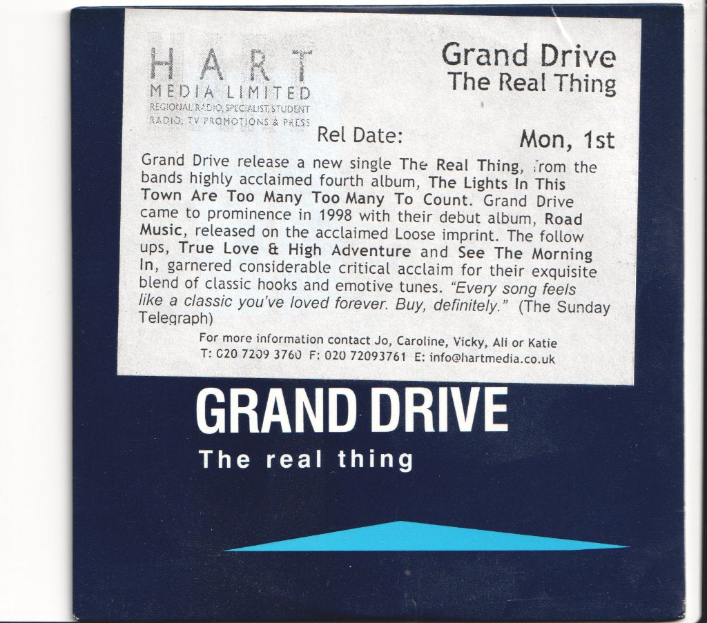 Grand Drive - Real Thing - Cd