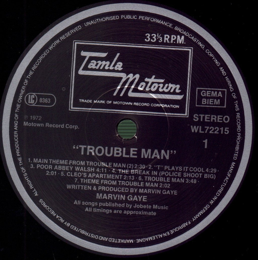 Marvin Gaye - Trouble Man - Lp