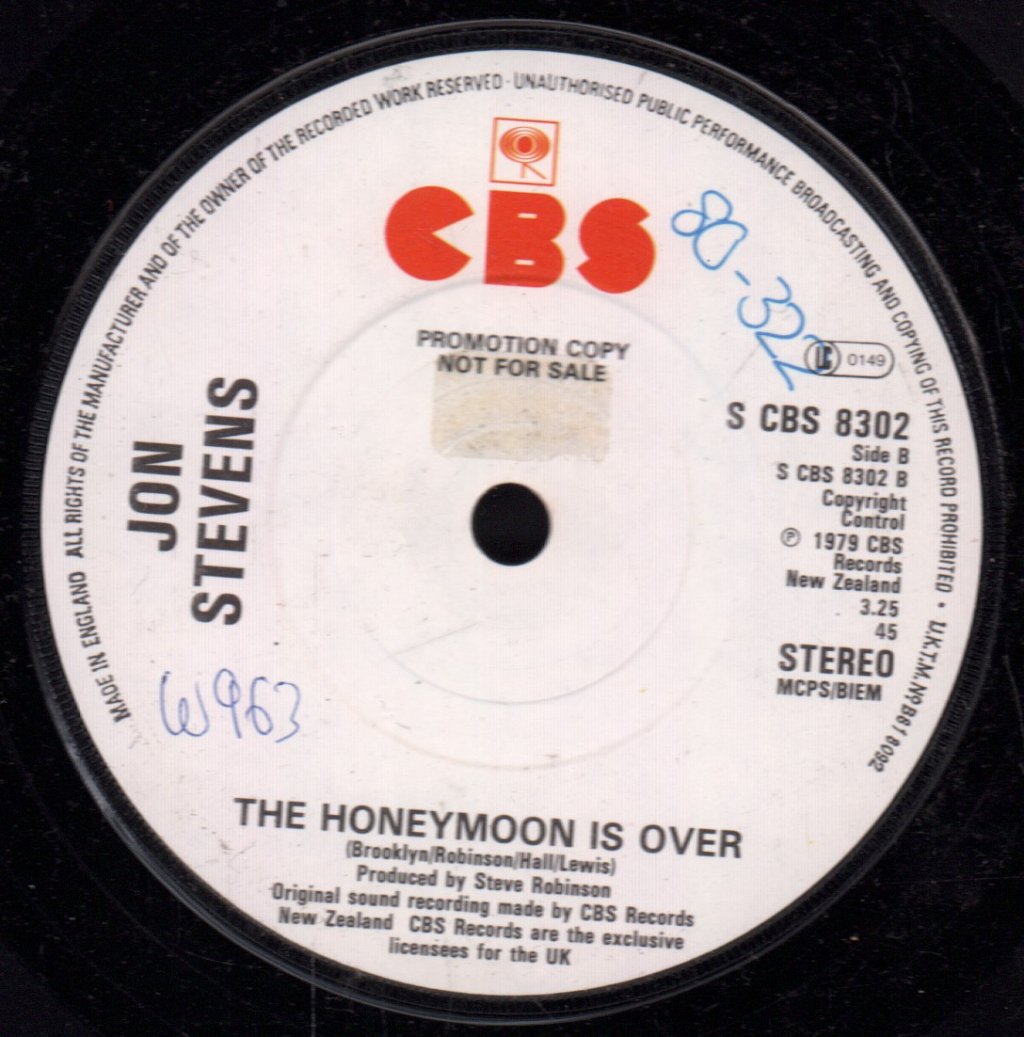Jon Stevens - Jezebel - 7 Inch