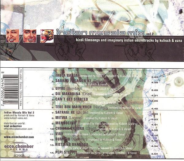 Kulisch And Vana - Indian Masala Mix Vol. 2 - Hindi Filmsongs And Imaginary Indian Soundtracks By Kulisch & Vana - Cd