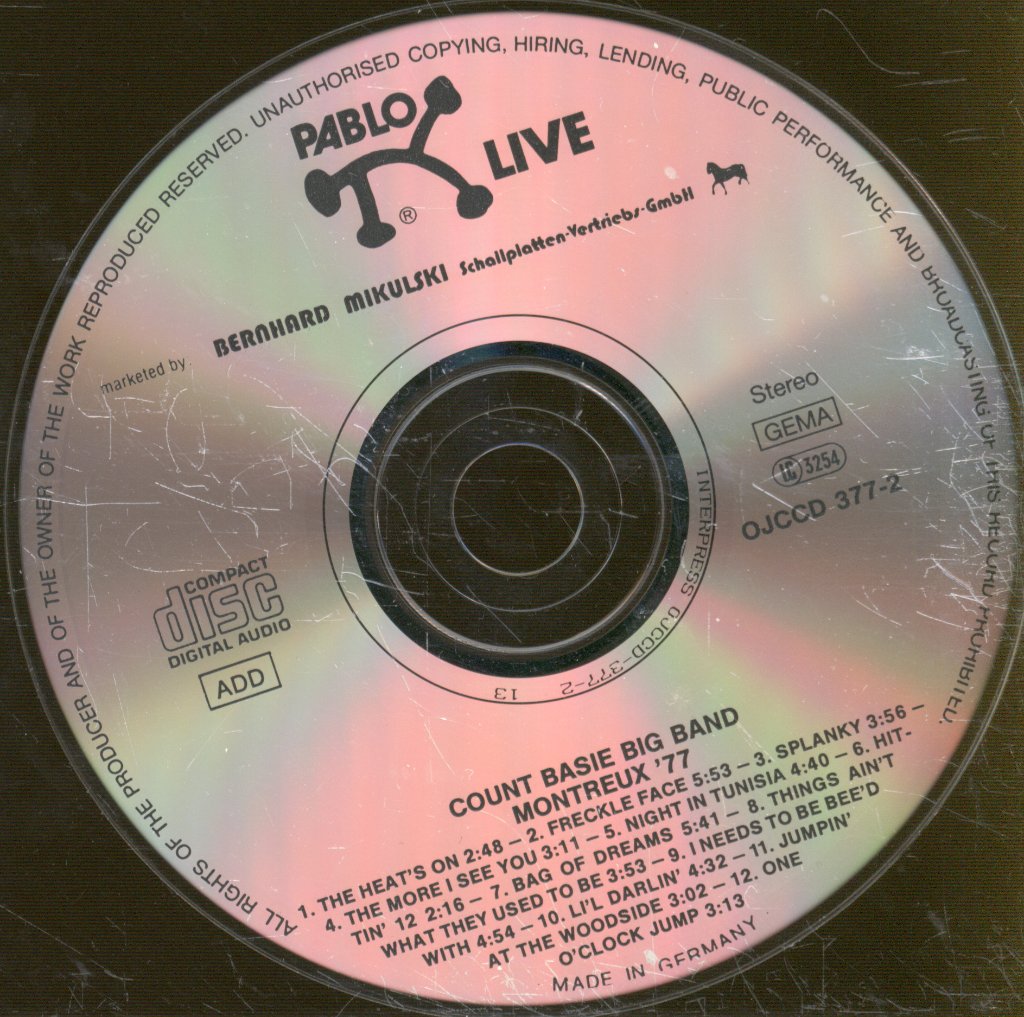 Count Basie Big Band - Montreux '77 - Cd