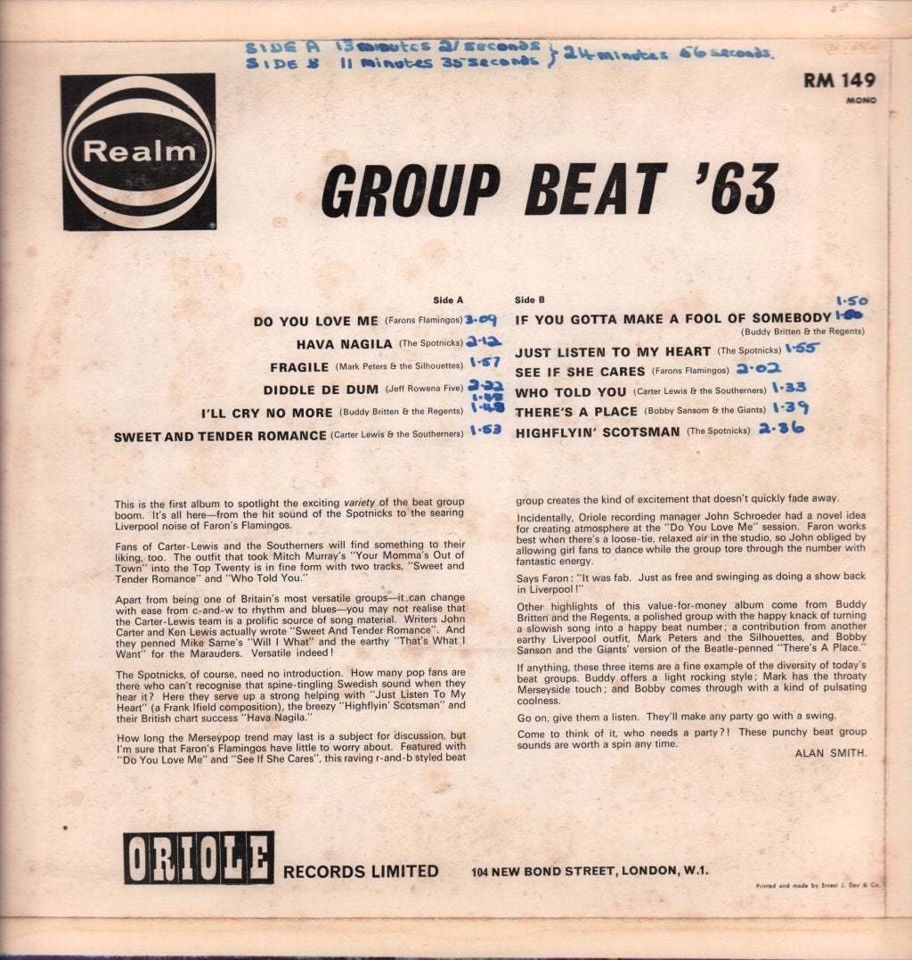Various Artists - group beat 63 - Lp