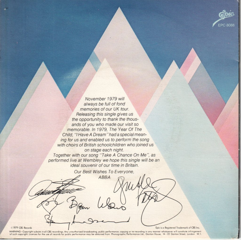 ABBA - I Have A Dream - 7 Inch