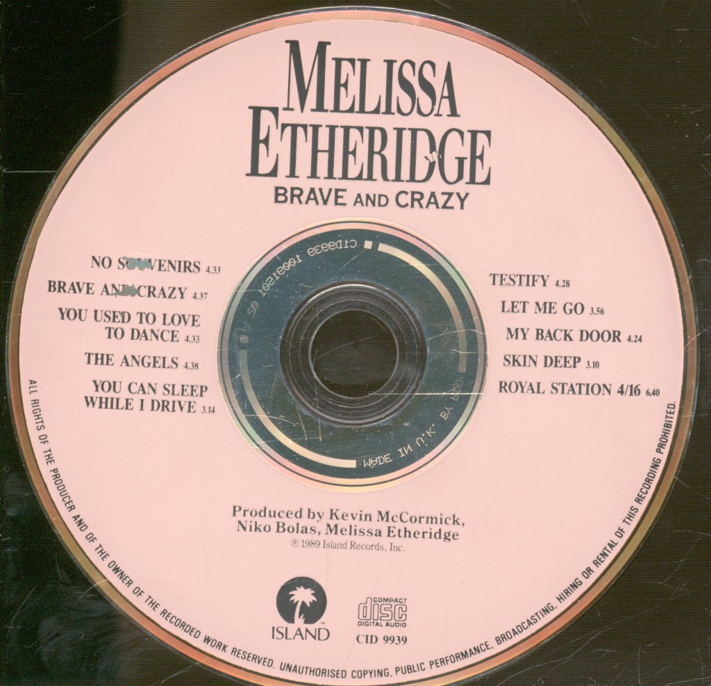 Melissa Etheridge - Brave And Crazy - Cd