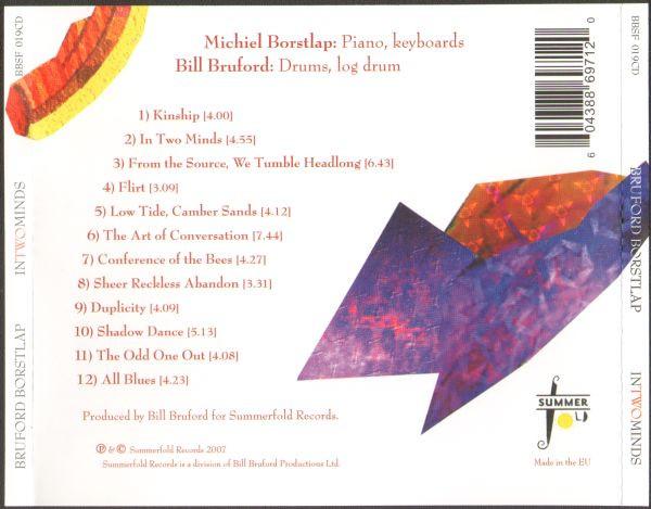 Bill Bruford, Michiel Borstlap - In Two Minds - Cd