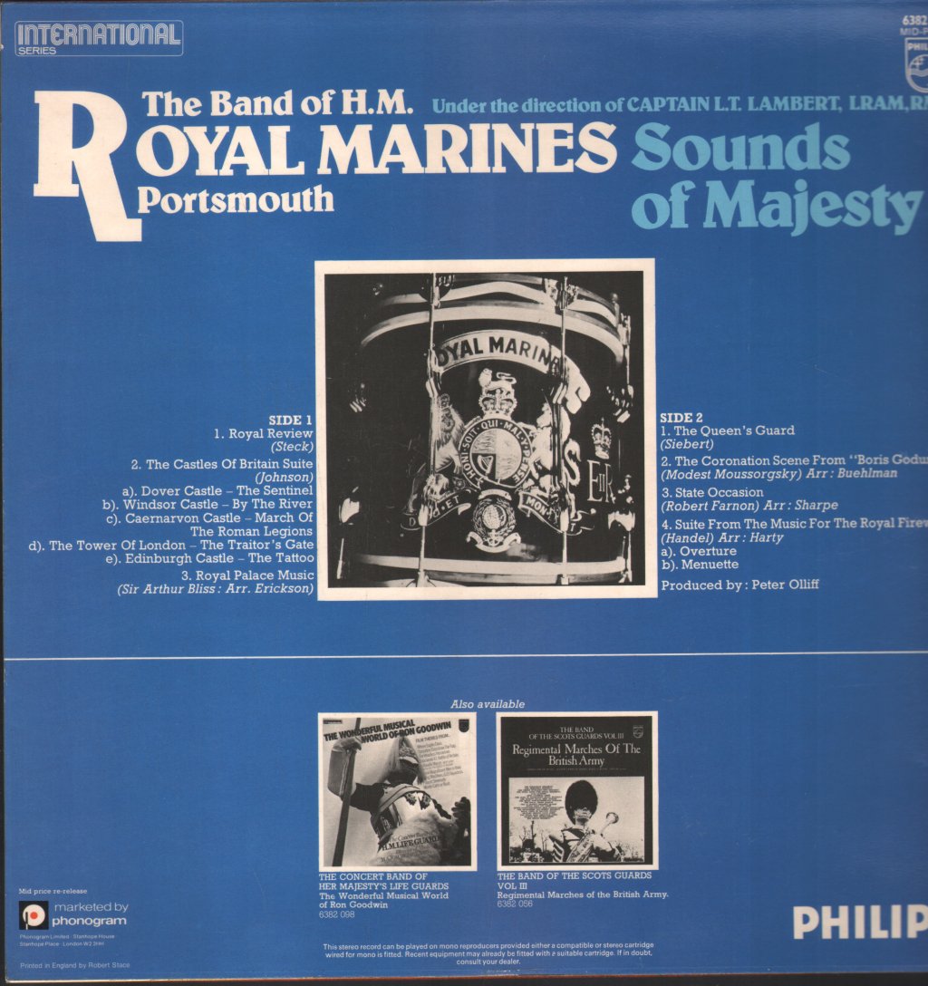 Band Of H.M. Royal Marines, Portsmouth - Sounds of Majesty - Lp