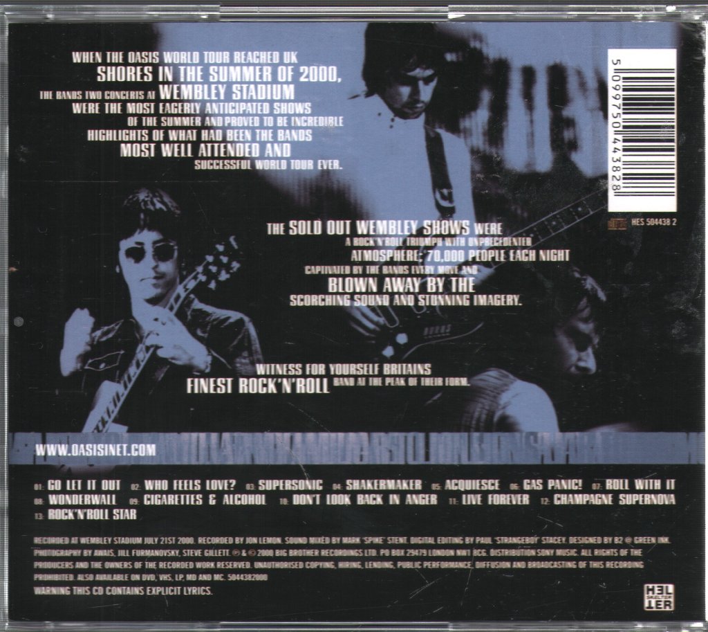 Oasis - Familiar To Millions - Cd