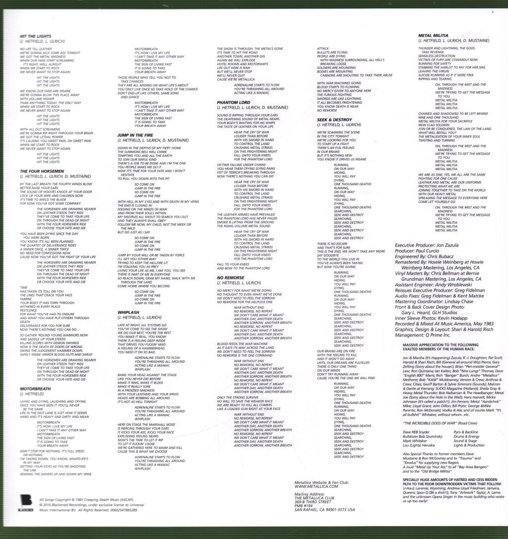 Metallica - Kill Em All - Lp