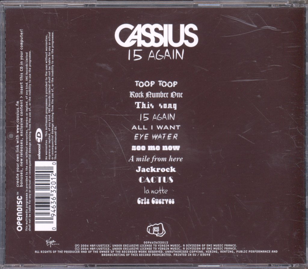 Cassius - 15 Again - Cd