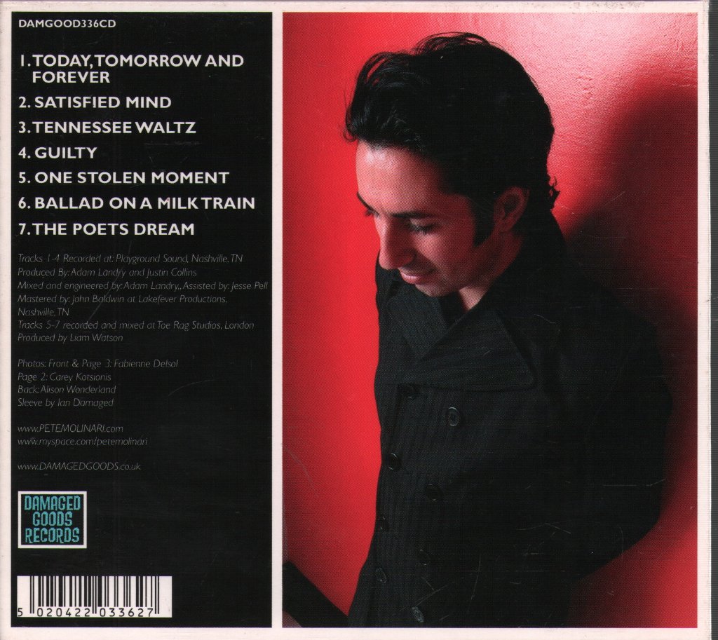 Pete Molinari featuring The Jordanaires - Today, Tomorrow And Forever - Cd