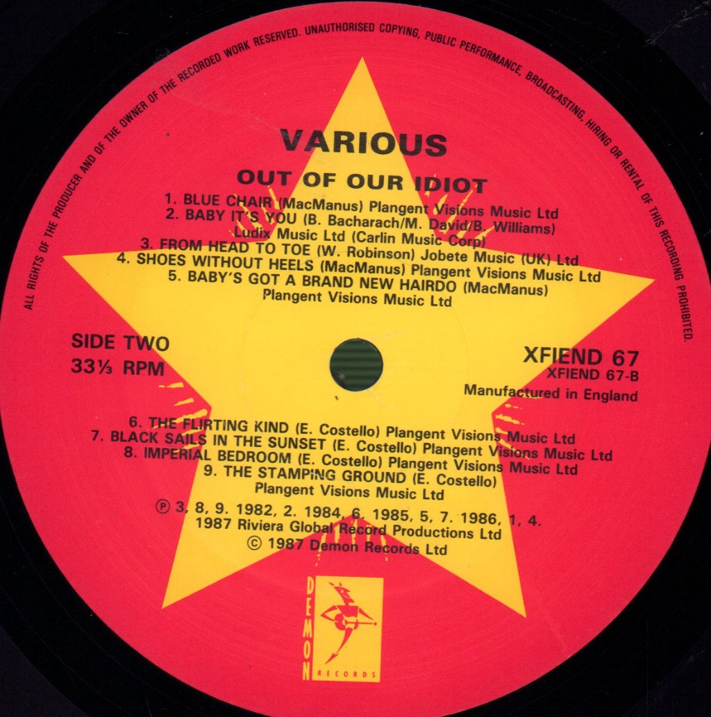 Various Artists - Out Of Our Idiot - Lp
