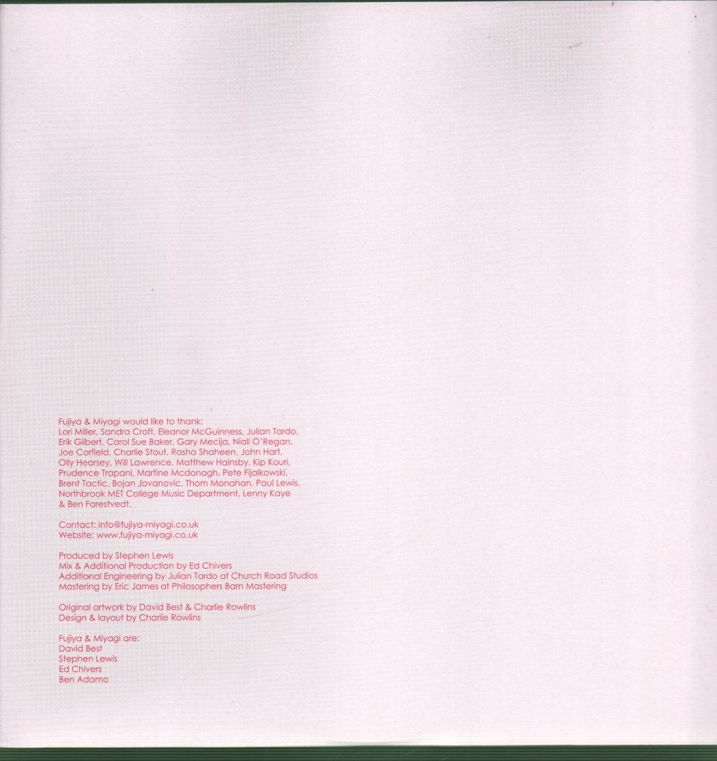 Fujiya And Miyagi - Flashback - Lp