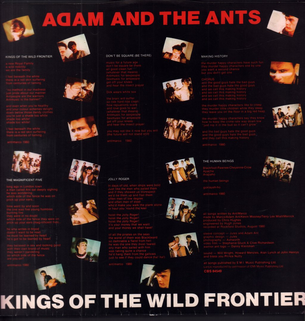 Adam And The Ants - Kings Of The Wild Frontier - Lp