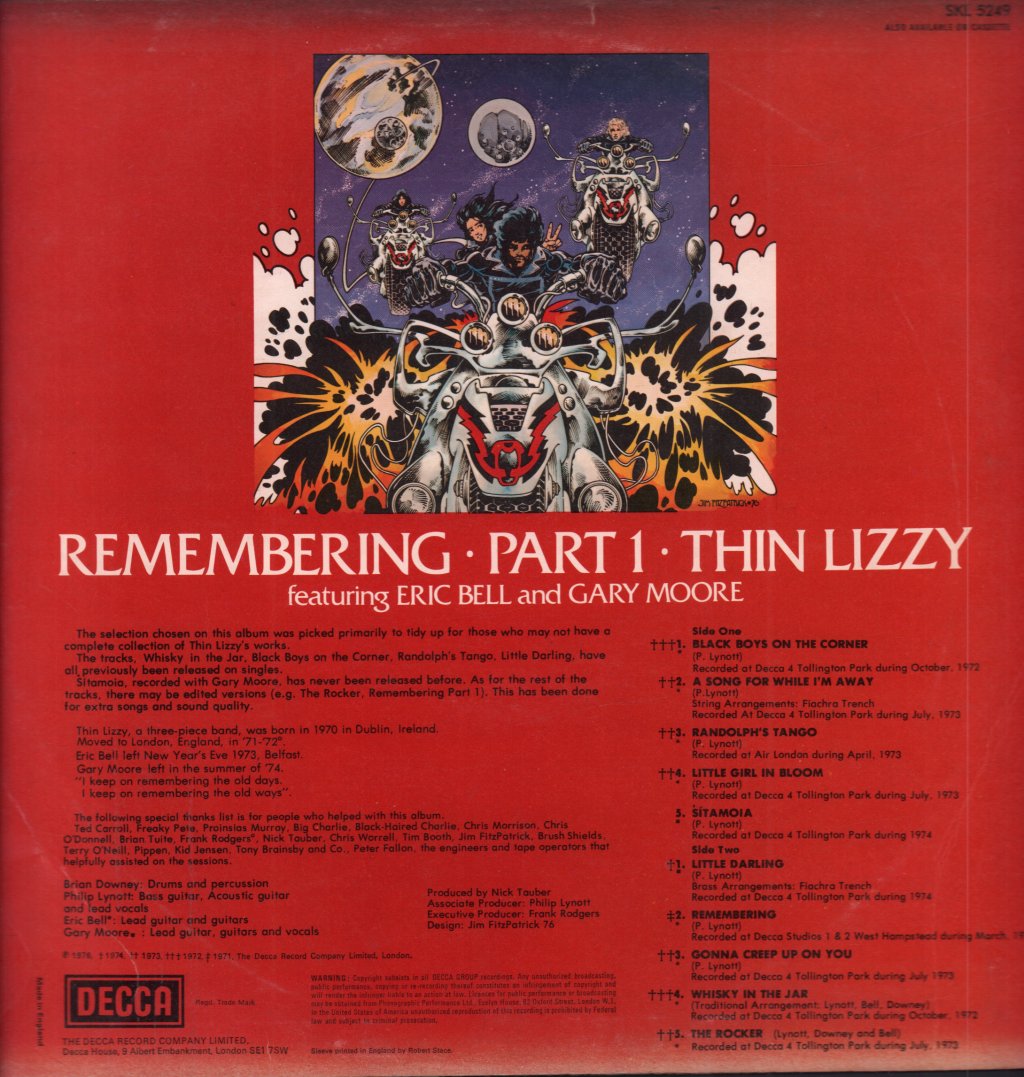 Thin Lizzy - Remembering Part 1 - Lp