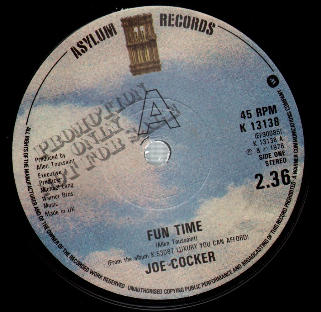 Joe Cocker - Fun Time - 7 Inch