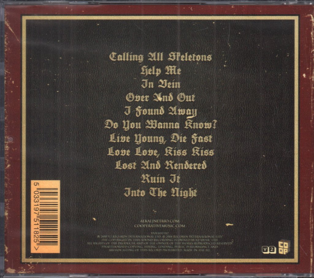 Alkaline Trio - Agony And Irony - Cd