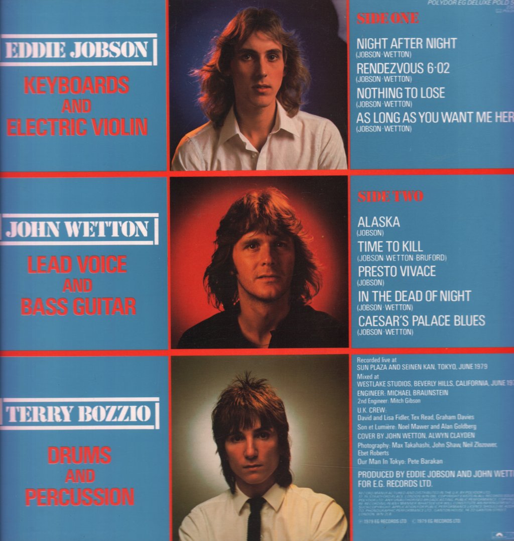 Uk (Prog/Rock Group) - Night After Night - Lp