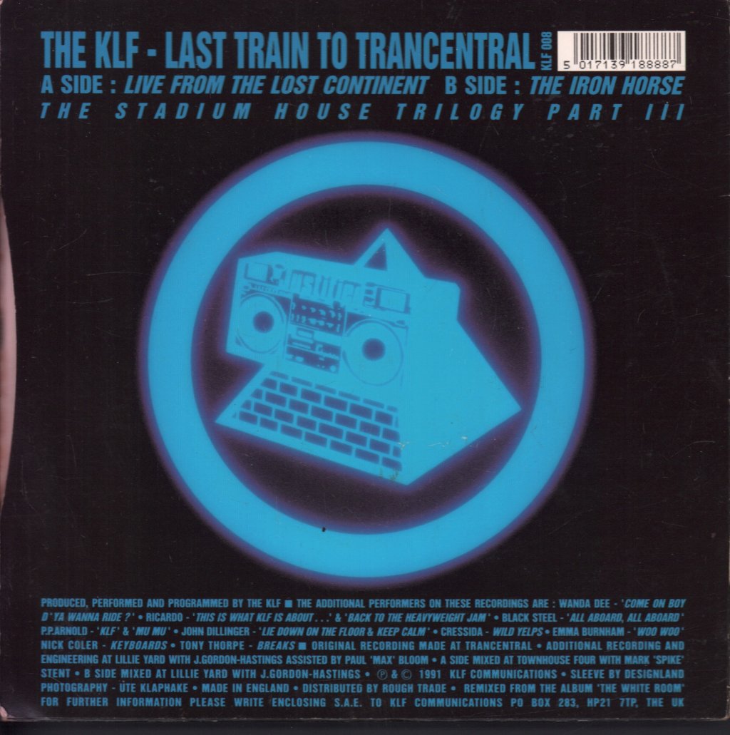 KLF - Last Train To Trancentral - 7 Inch