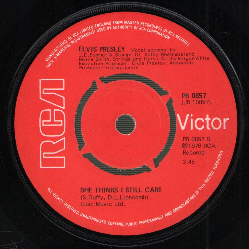 Elvis Presley - Moody Blue - 7 Inch