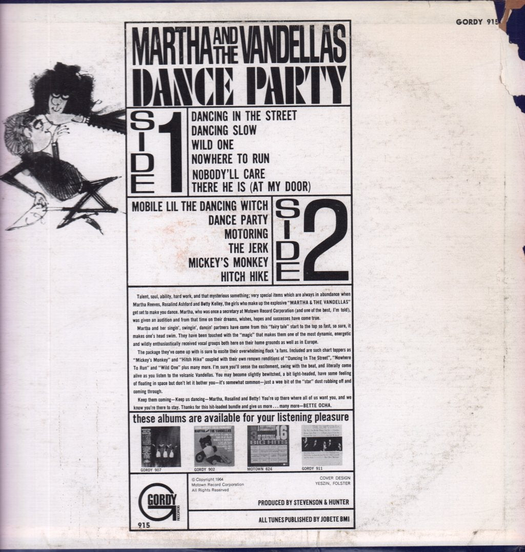Martha Reeves & The Vandellas - Dance Party - Lp