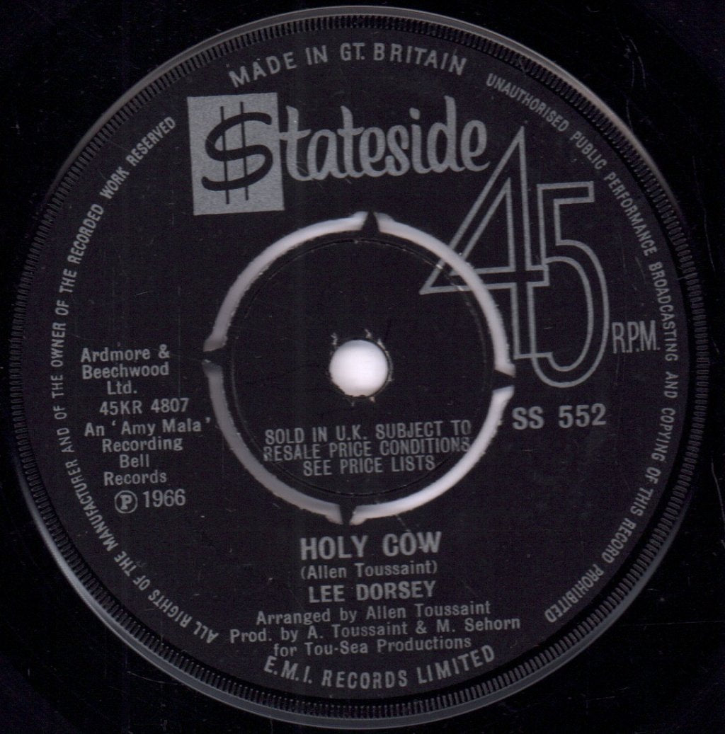 Lee Dorsey - Holy Cow - 7 Inch