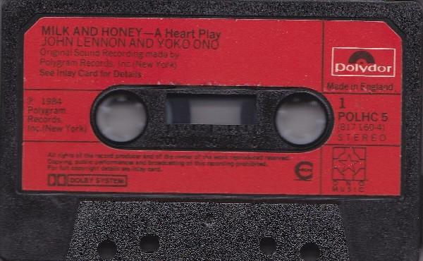 John Lennon & Yoko Ono - Milk And Honey - Cassette
