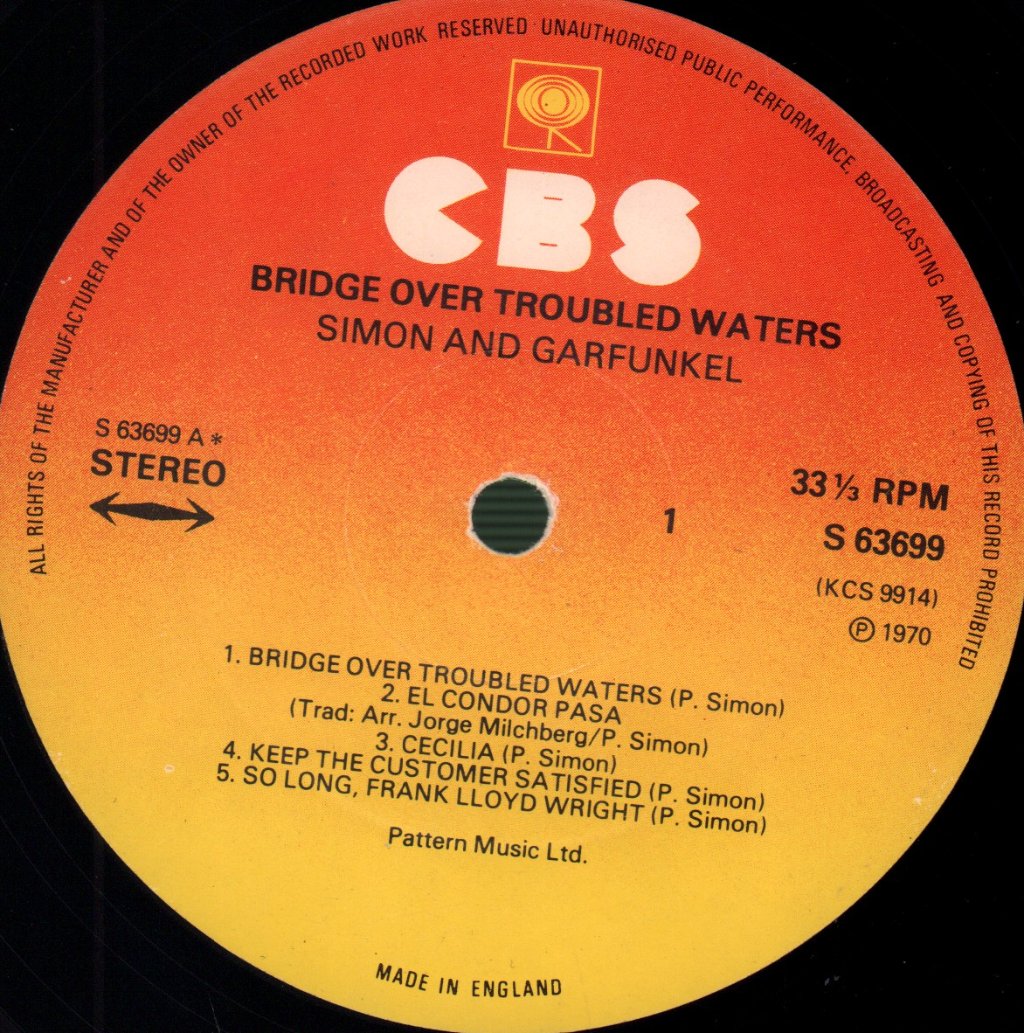 Simon And Garfunkel - Bridge Over Troubled Water - Lp