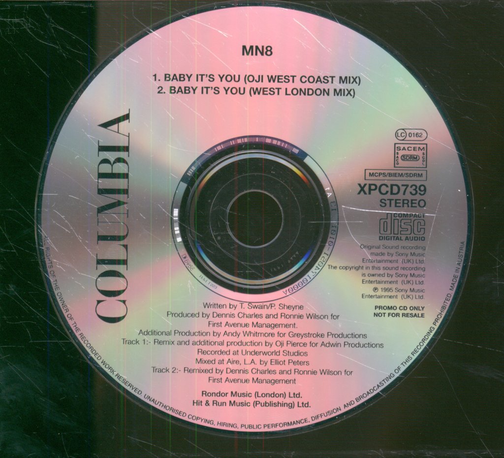 Mn8 - Baby It's You - Cd