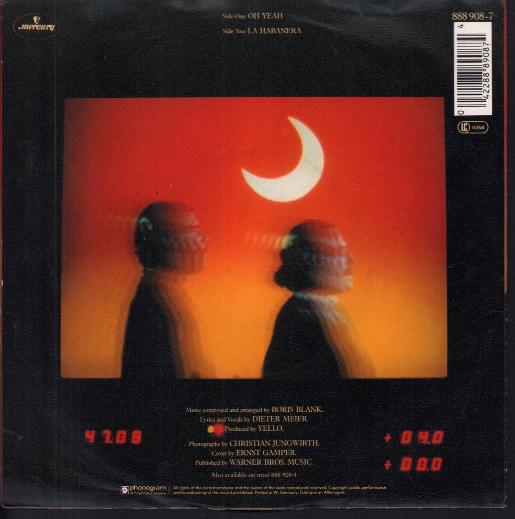 Yello - Oh Yeah - 7 Inch