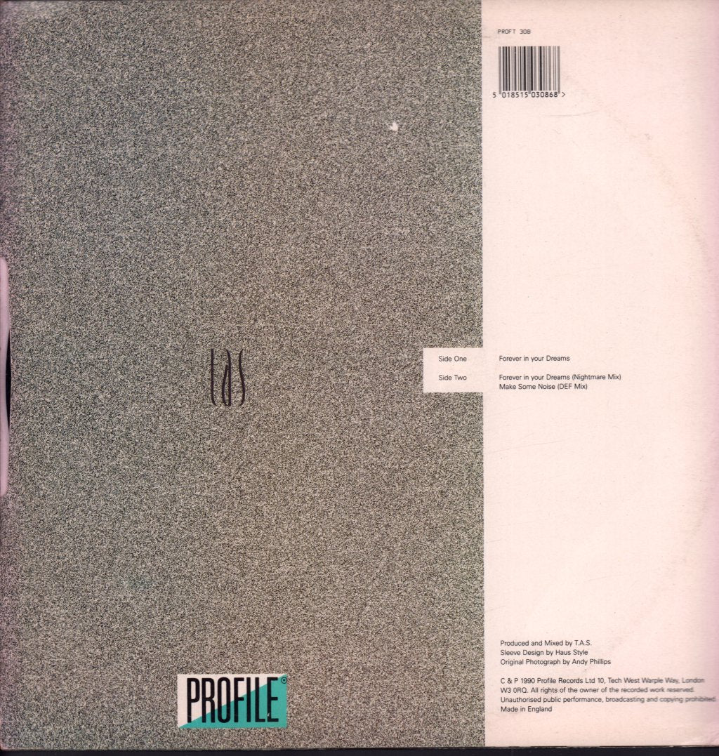 TAS (The Altered State) - Forever In Your Dreams - 12 Inch