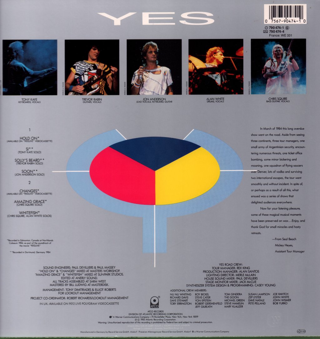 Yes - 9012 Live (The Solos) - Lp
