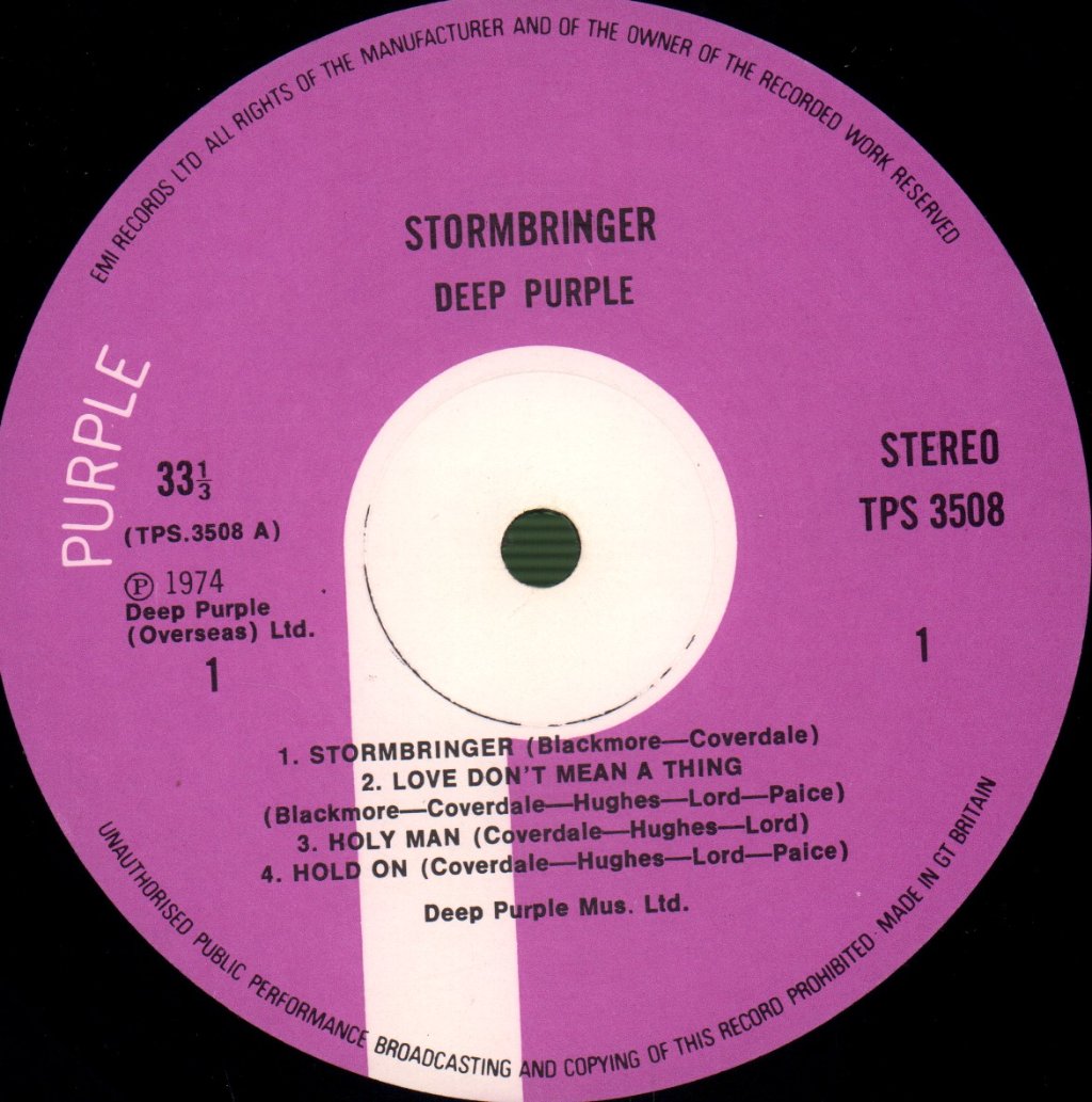 Deep Purple - Stormbringer - Lp